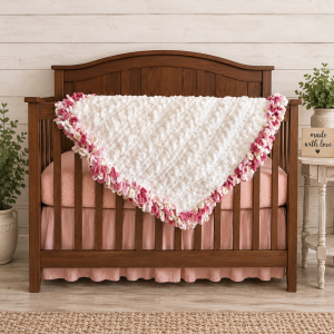 Blushing Blossom Blanket