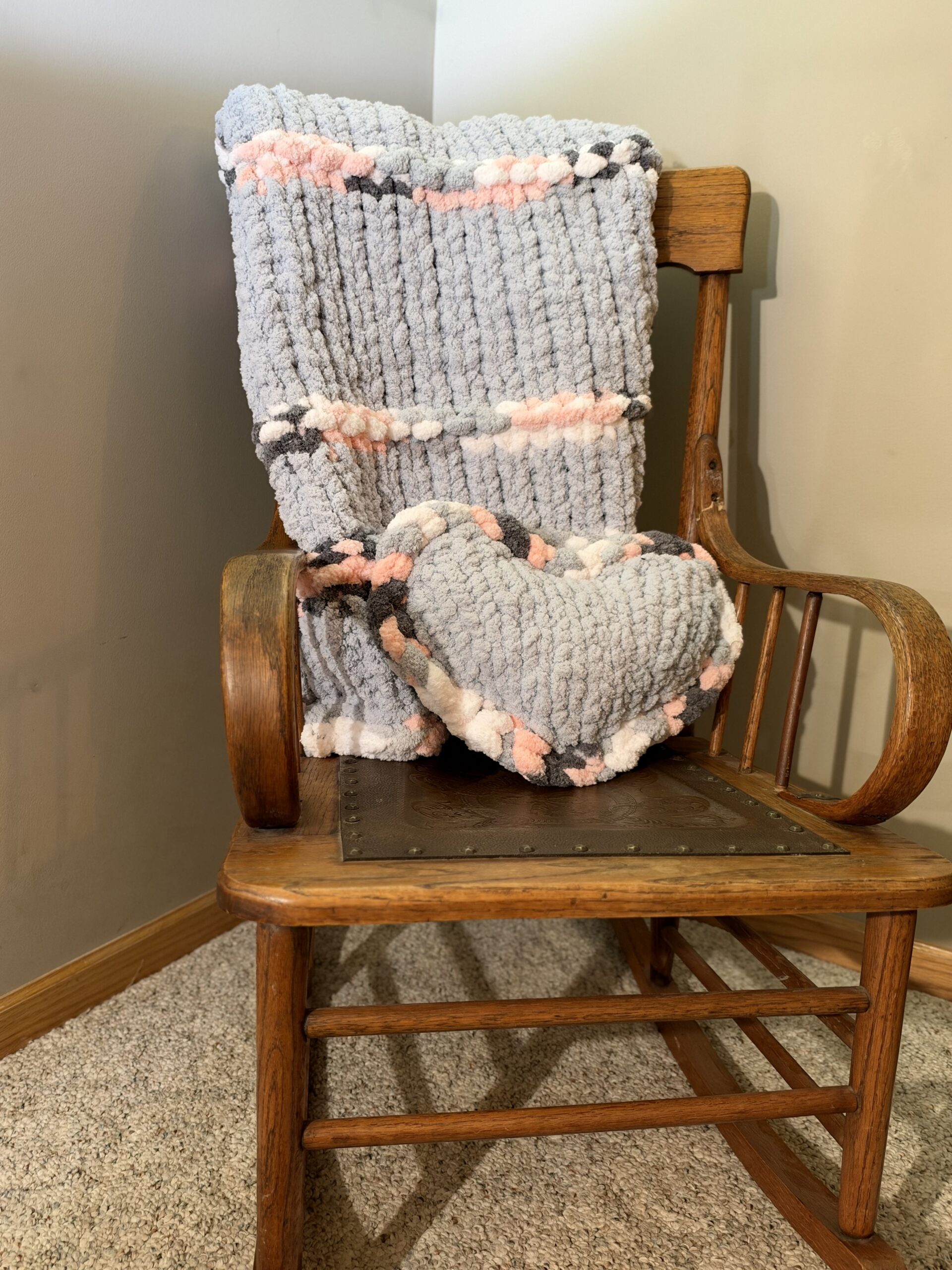 Blushing Hearts Blanket