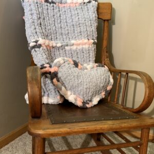 Blushing Hearts Pillow