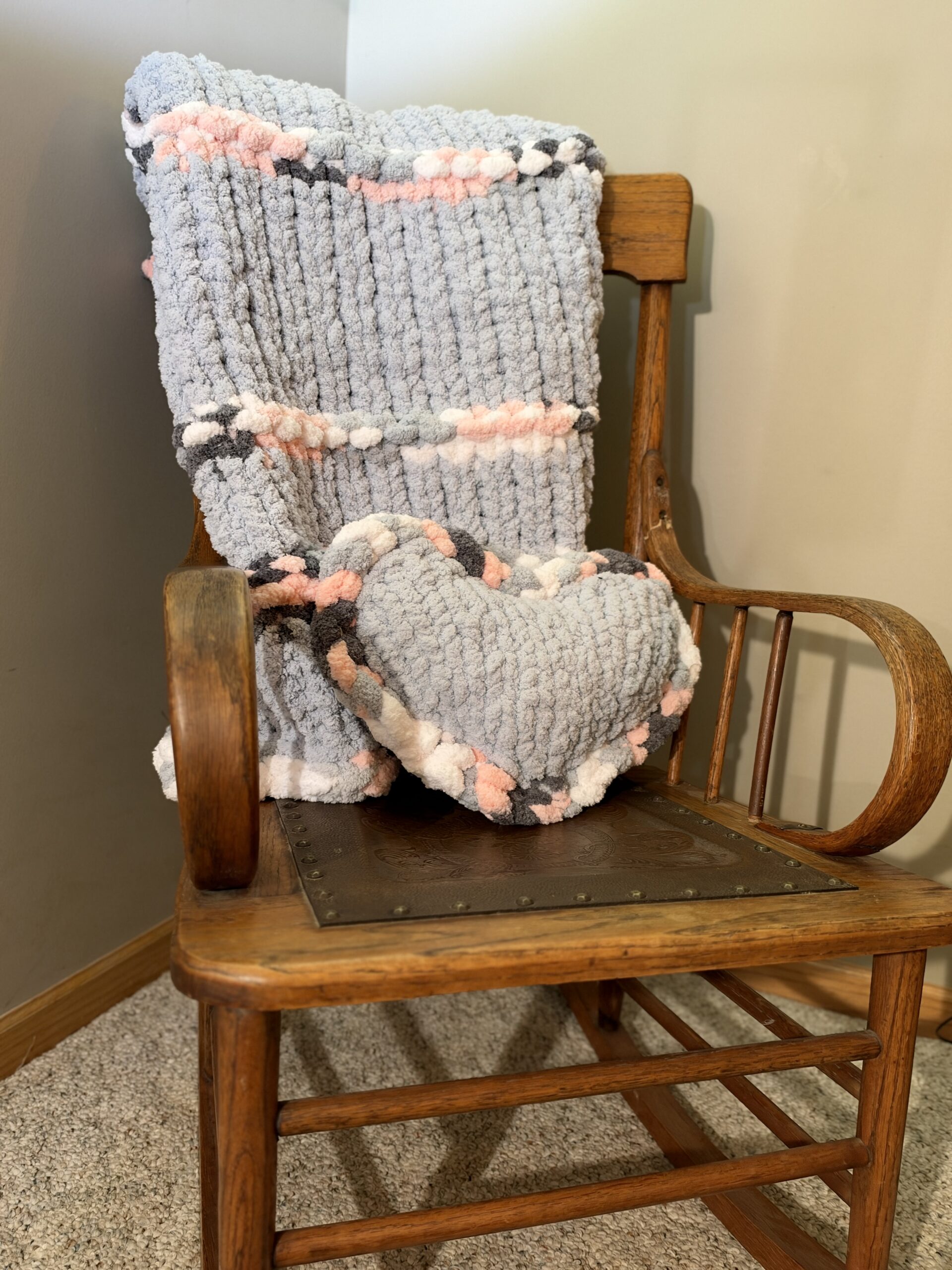 Blushing Hearts Pillow